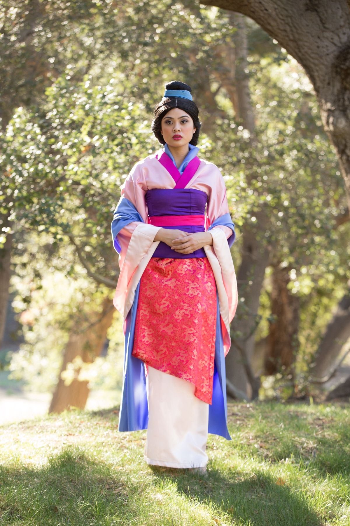 Hire Mulan for birthday parties - warrior princess character performer
