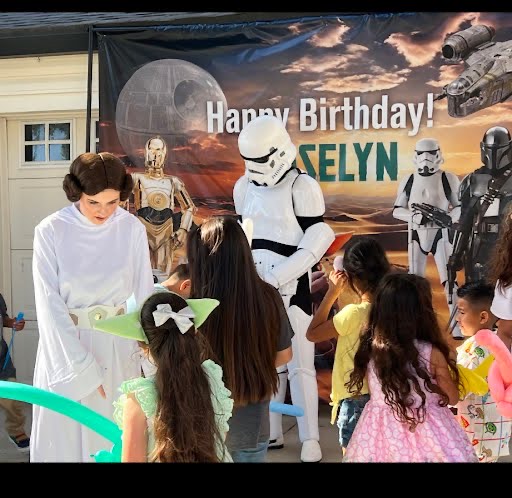 Star Wars character at Coronado birthday
